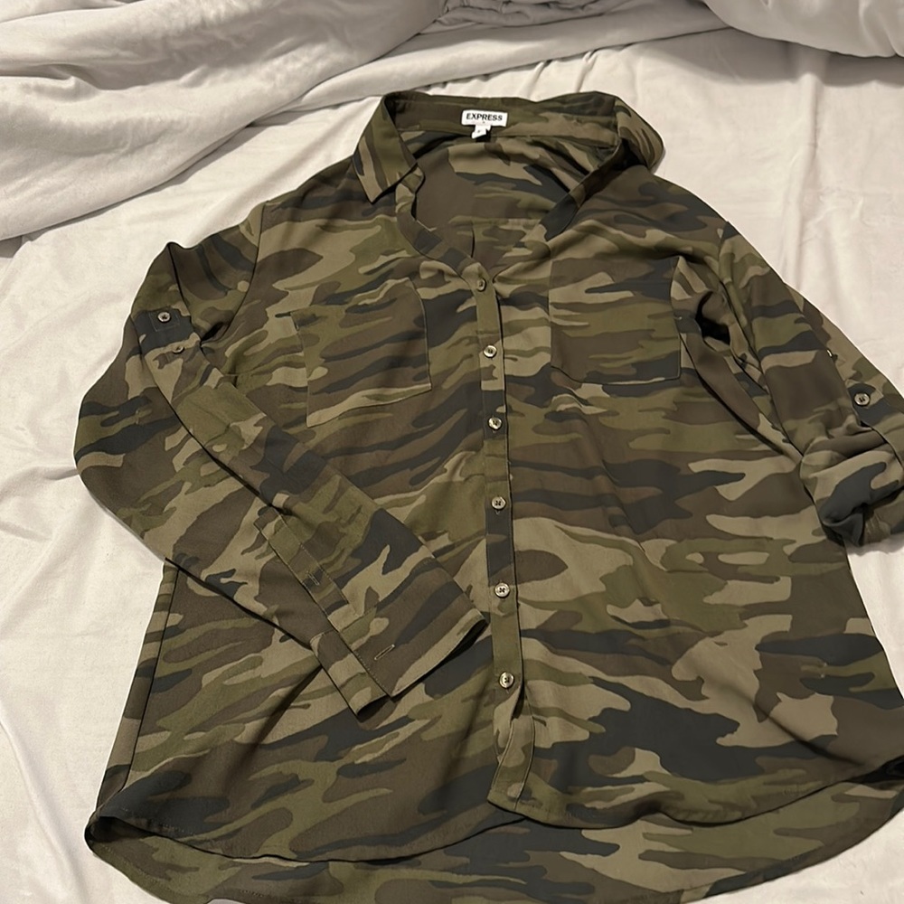 Express Camo Collard shirt!